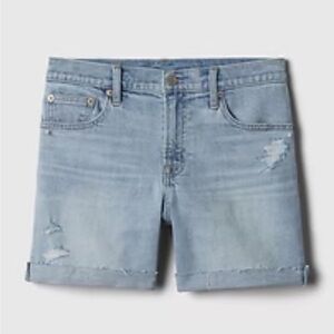 Gap Best Girlfriend Distressed Denim Shorts  34